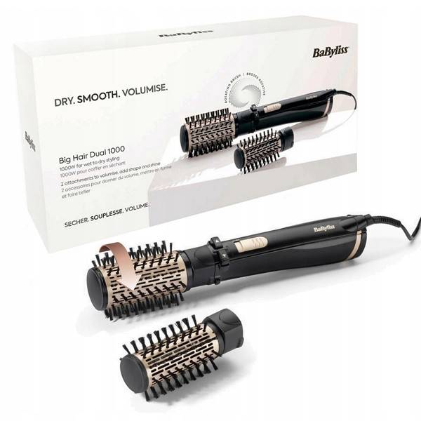 سشوار چرخشی بابلیس دو سر (BaByliss Hot Air Styler / Rotating Brush 2 Heads)